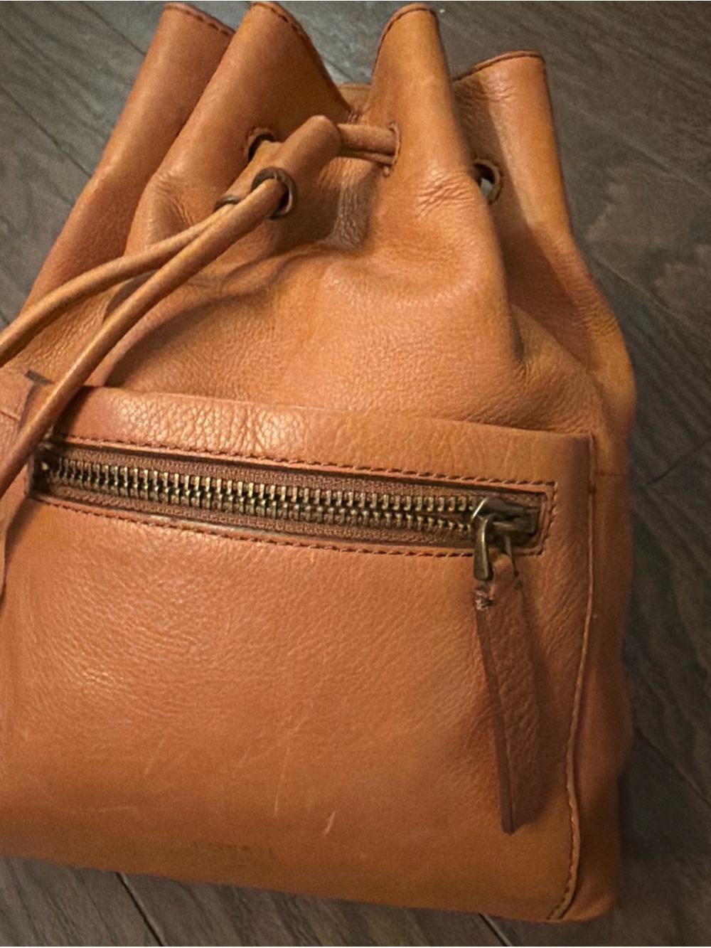Fossil women’s Leather Backpack in Chestnut Brown - Picture 3 of 5